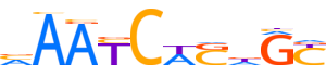 GFI1.H13CORE.0.PSM.A reverse-complement motif logo (GFI1 gene, GFI1_HUMAN protein)