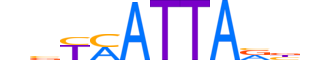 HXB5.H13CORE.0.SM.B reverse-complement motif logo (HOXB5 gene, HXB5_HUMAN protein)