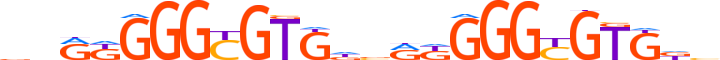 KLF10.H13CORE.1.PSM.A motif logo (KLF10 gene, KLF10_HUMAN protein)