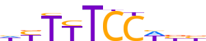 NFAC3.H13CORE.1.P.C reverse-complement motif logo (NFATC3 gene, NFAC3_HUMAN protein)