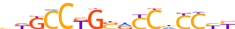 ZN165.H13CORE.0.P.C motif logo (ZNF165 gene, ZN165_HUMAN protein)