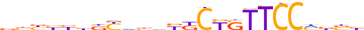 ZN189.H13CORE.1.P.B motif logo (ZNF189 gene, ZN189_HUMAN protein)