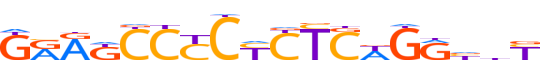 ZNF850.H13CORE.0.PSG.A reverse-complement motif logo (ZNF850 gene, ZN850_HUMAN protein)