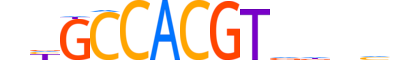 CR3L1.H13INVITRO.0.PSM.A reverse-complement motif logo (CREB3L1 gene, CR3L1_HUMAN protein)
