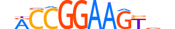 GABPA.H13INVITRO.0.PSM.A motif logo (GABPA gene, GABPA_HUMAN protein)