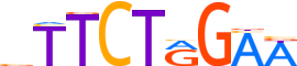 HSF1.H13INVITRO.1.P.B motif logo (HSF1 gene, HSF1_HUMAN protein)