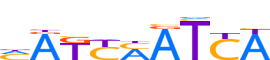 HXB4.H13INVITRO.0.P.B reverse-complement motif logo (HOXB4 gene, HXB4_HUMAN protein)