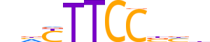 SPI1.H13INVITRO.1.S.B reverse-complement motif logo (SPI1 gene, SPI1_HUMAN protein)