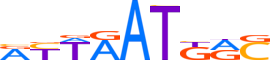 HXB4.H13INVIVO.1.PSM.A motif logo (HOXB4 gene, HXB4_HUMAN protein)