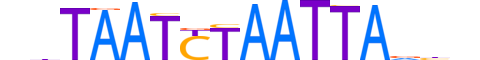 MIXL1.H13INVIVO.0.SM.D reverse-complement motif logo (MIXL1 gene, MIXL1_HUMAN protein)