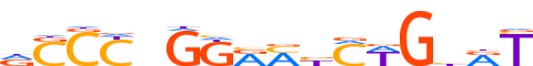 ZF64B.H13INVIVO.0.P.B motif logo (ZFP64 gene, ZF64B_HUMAN protein)