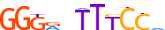 RELB.H13RSNP.0.P.B motif logo (RELB gene, RELB_HUMAN protein)